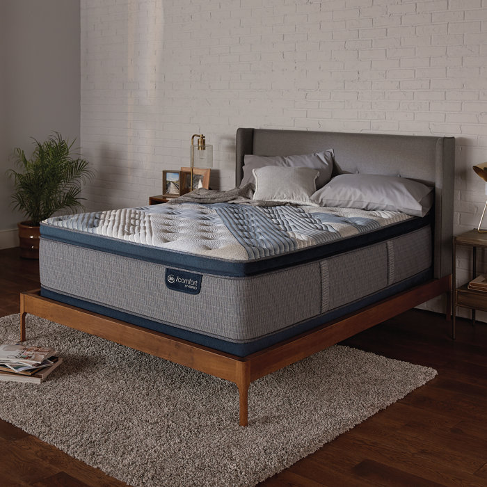 Serta 1000 14" Medium Pillow Top Hybrid Mattress and Box
